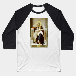 Madonna with Child and John the Baptist by William-Adolphe Bouguereau Baseball T-Shirt